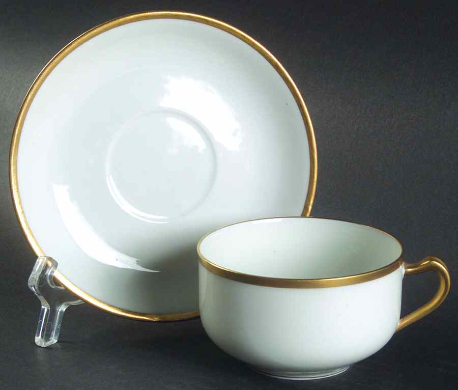 Mirabeau Flat Cup & Saucer Set by Haviland-1