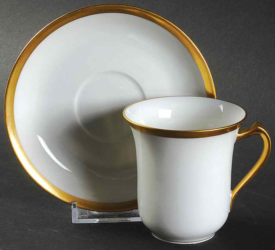 Mirabeau Chocolate Cup & Saucer Set by Haviland-1