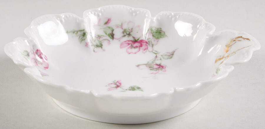 The Miramar (White with Pink Flowers) Bon Bon by Haviland-1