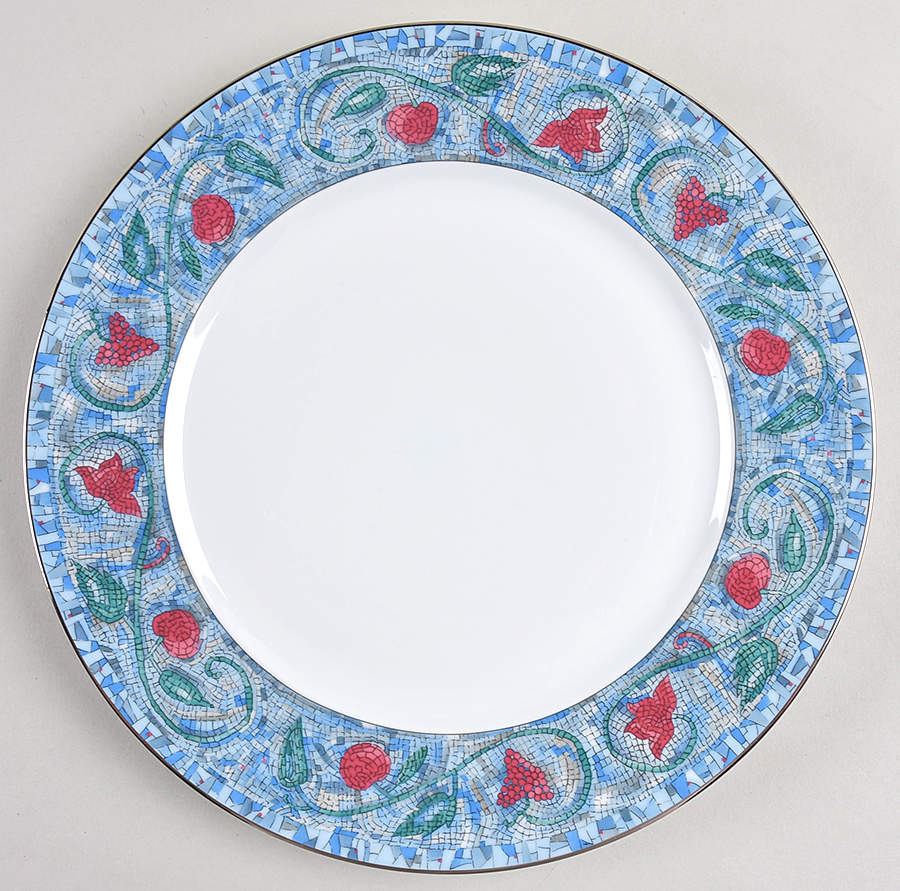 Mosaique and Fruit Fruit Mosaique (Platinum Trim) Dinner Plate by Haviland-1