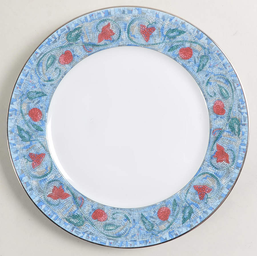 Mosaique and Fruit Fruit Mosaique (Platinum Trim) Salad Plate by Haviland-1