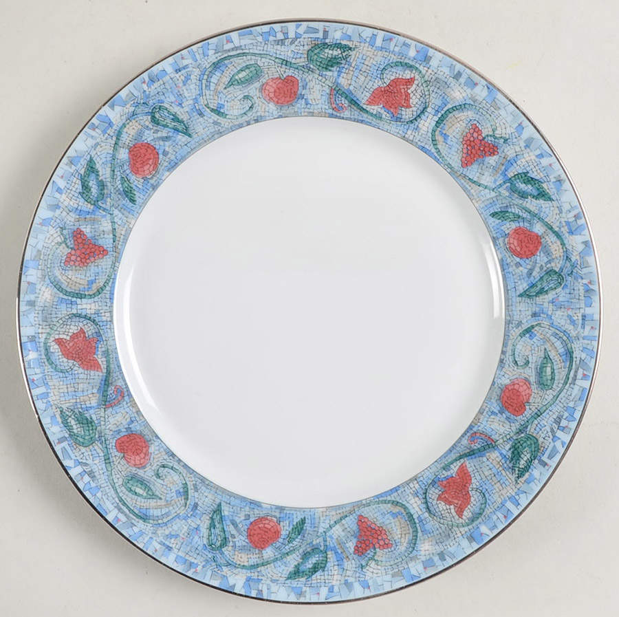 Mosaique and Fruit Fruit Mosaique (Platinum Trim) Bread & Butter Plate by Haviland-1
