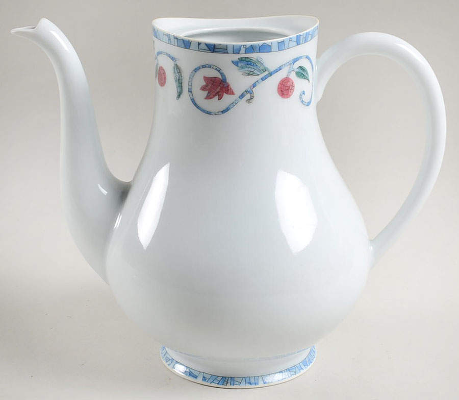 Mosaique and Fruit Fruit Mosaique H (No Trim) Coffee Pot No Lid by Haviland-1