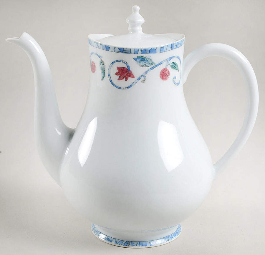Mosaique and Fruit Fruit Mosaique H (No Trim) Coffee Pot & Lid by Haviland-1