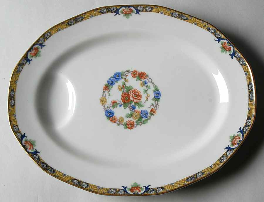 Mogul 11" Oval Serving Platter by Haviland-1