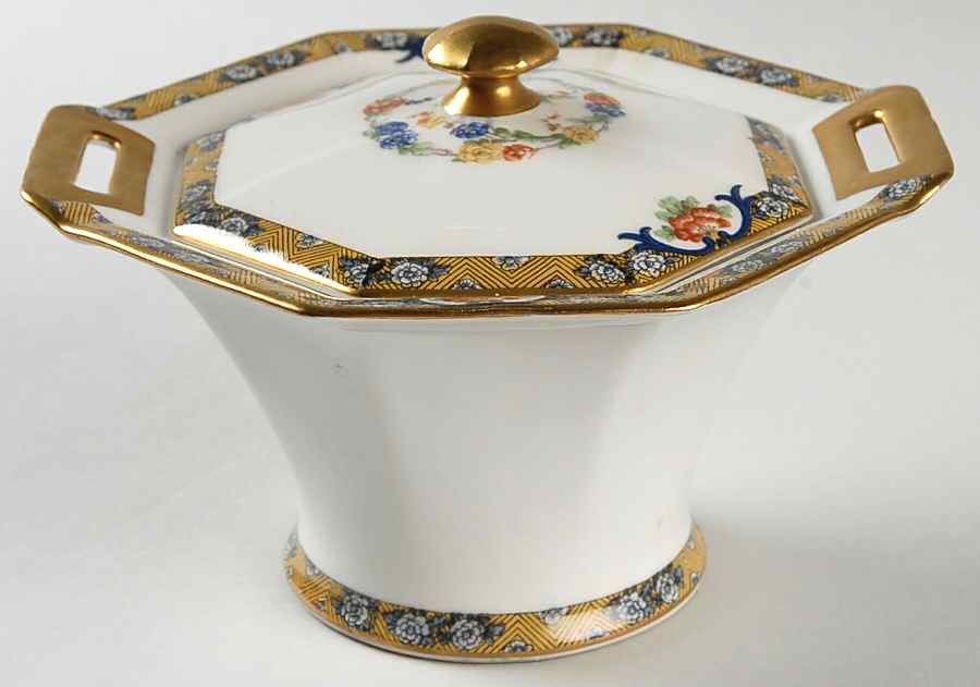 Mogul Sugar Bowl & Lid by Haviland-1