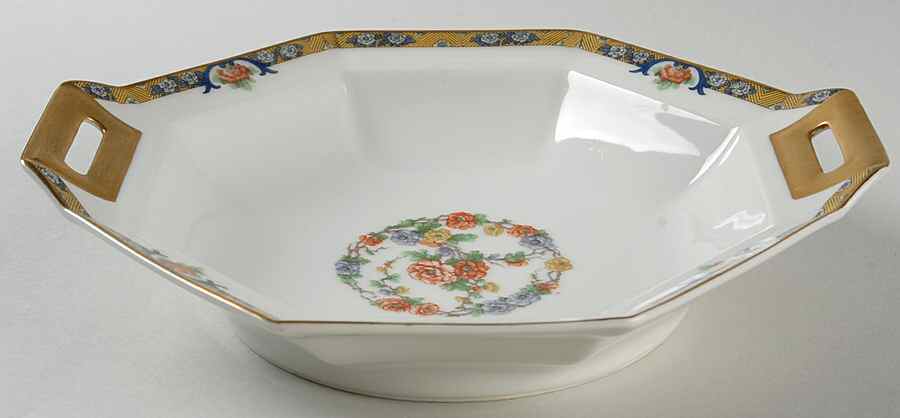 Mogul 9" Octagonal Vegetable Bowl by Haviland-1