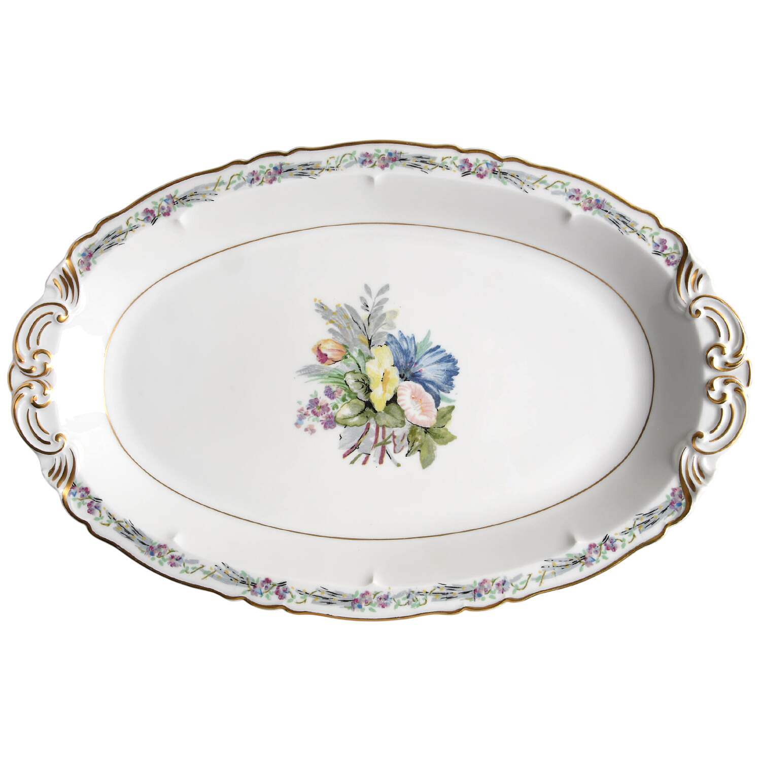 Morning Glory 16" Oval Serving Platter by Haviland-1