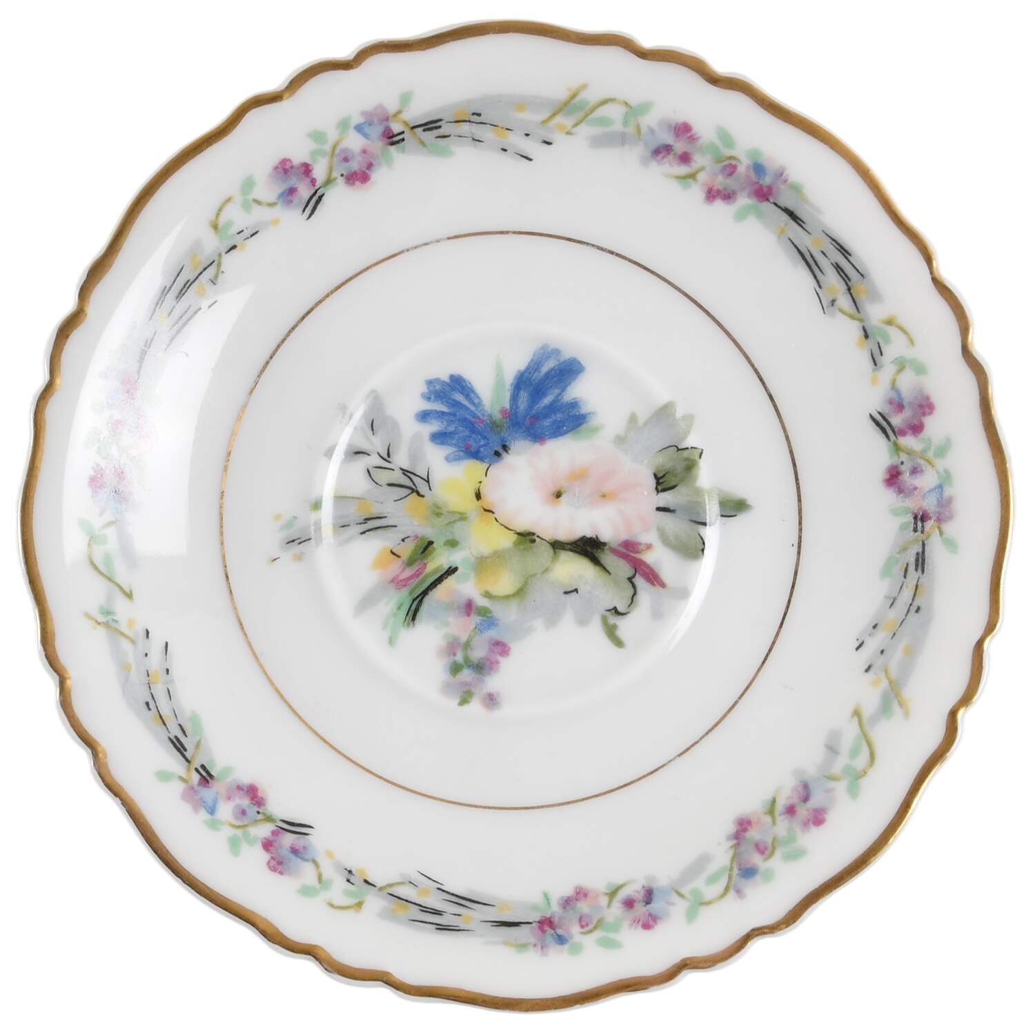 Morning Glory Saucer by Haviland-1