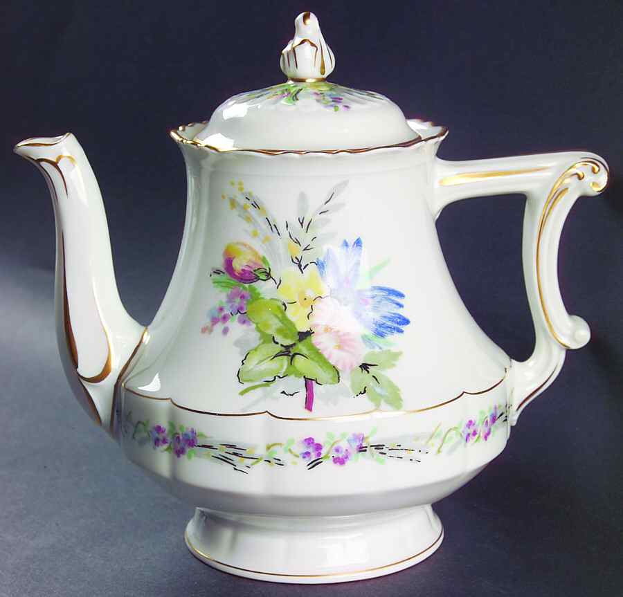 Morning Glory Teapot & Lid by Haviland-1
