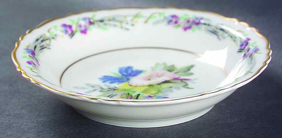 Morning Glory Rim Fruit/Dessert (Sauce) Bowl by Haviland-1