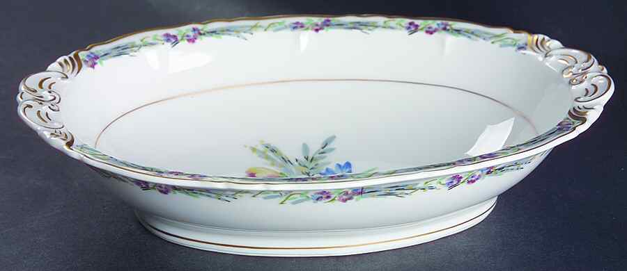 Morning Glory 10" Oval Vegetable Bowl by Haviland-1