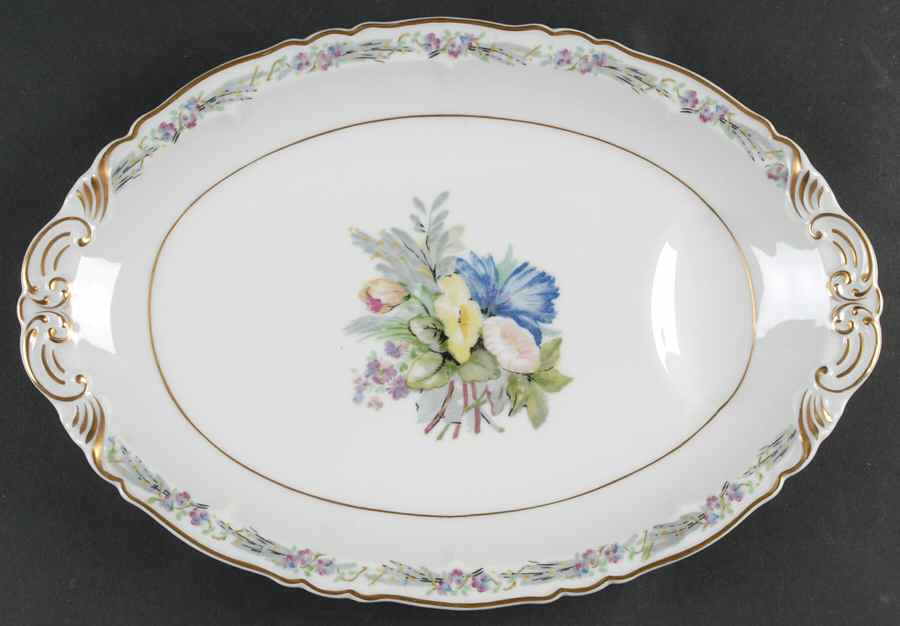 Morning Glory 13" Oval Serving Platter by Haviland-1