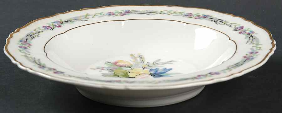Morning Glory Rim Soup Bowl by Haviland-1