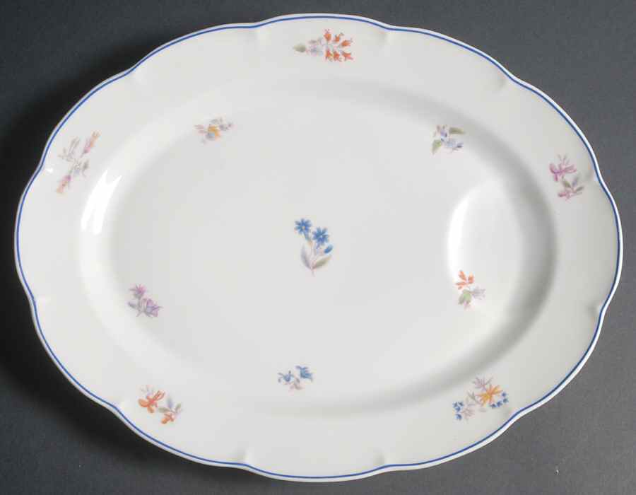 Mon Jardin 13" Oval Serving Platter by Haviland-1