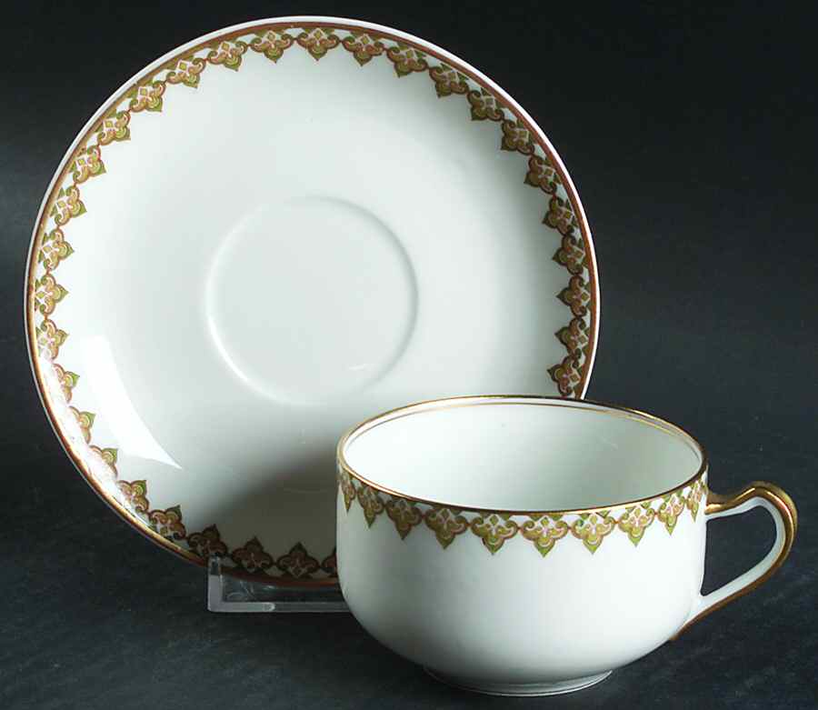 The Monaco Flat Cup & Saucer Set by Haviland-1