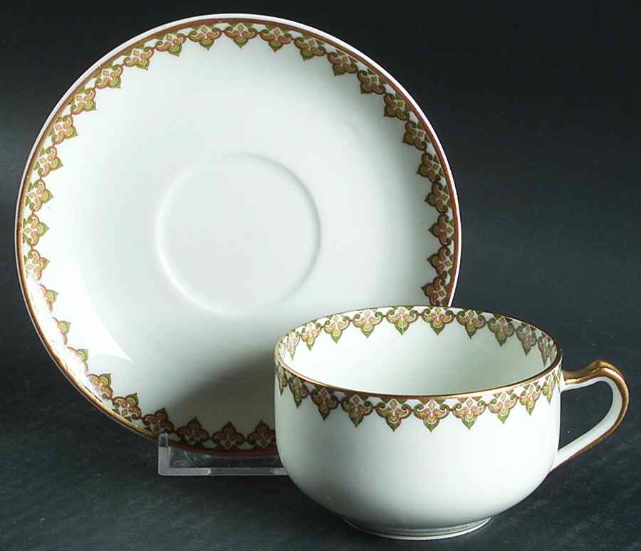 The Monaco Flat Cup & Saucer Set by Haviland-1