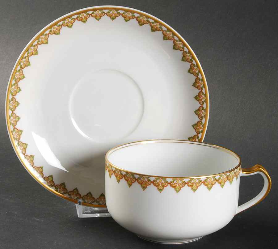 The Monaco Flat Cup & Saucer Set by Haviland-1