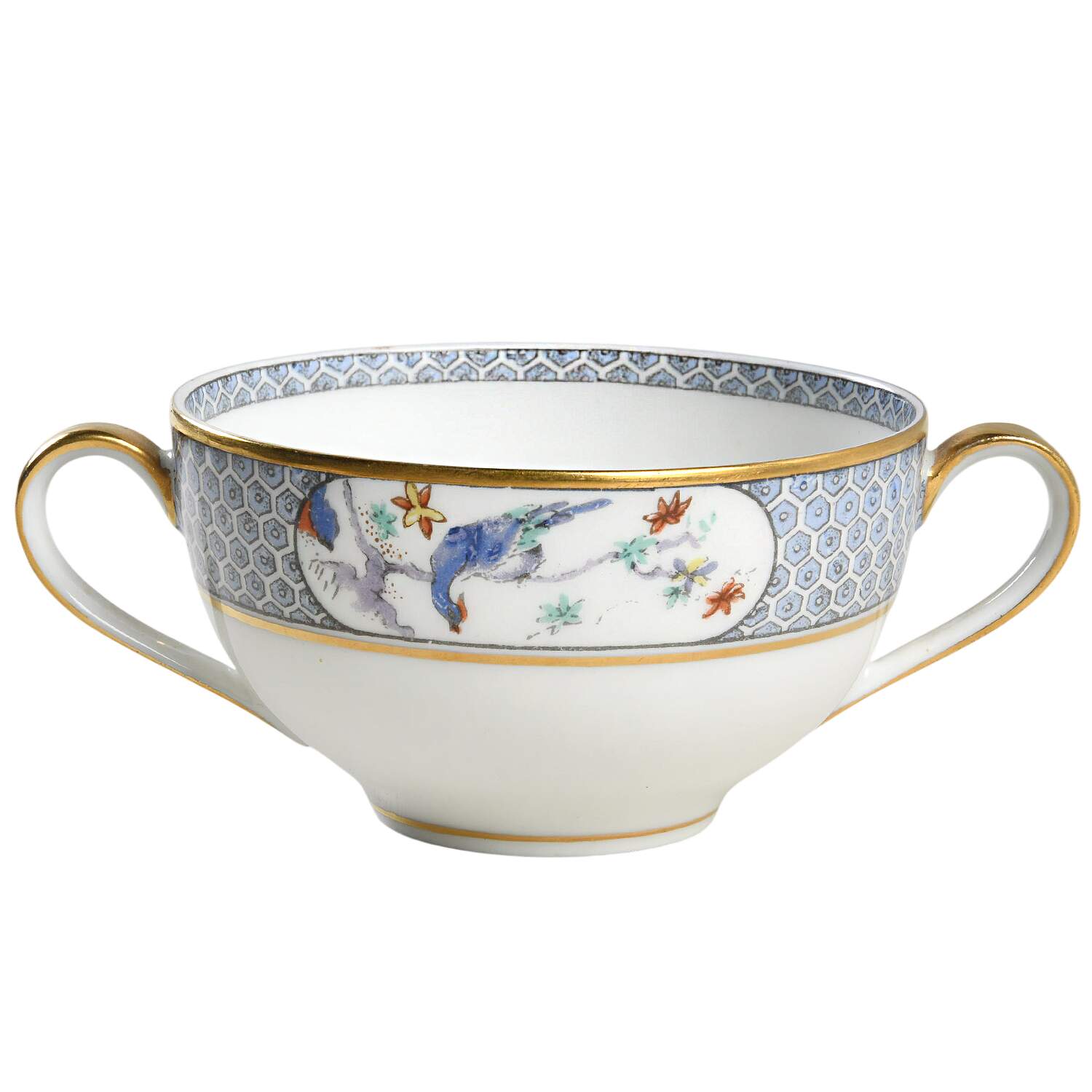 Montmery (Birds) Flat Bouillon Cup by Haviland-1