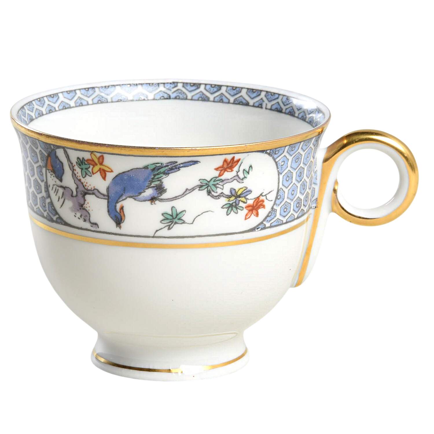 Montmery (Birds) Flat Demitasse Cup by Haviland-1