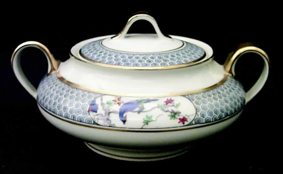 Montmery (Birds) Sugar Bowl & Lid by Haviland-1