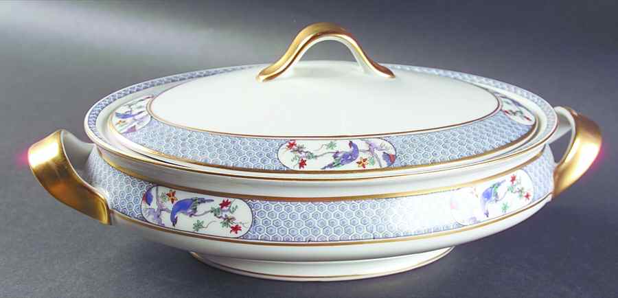 Montmery (Birds) Oval Covered Vegetable by Haviland-1