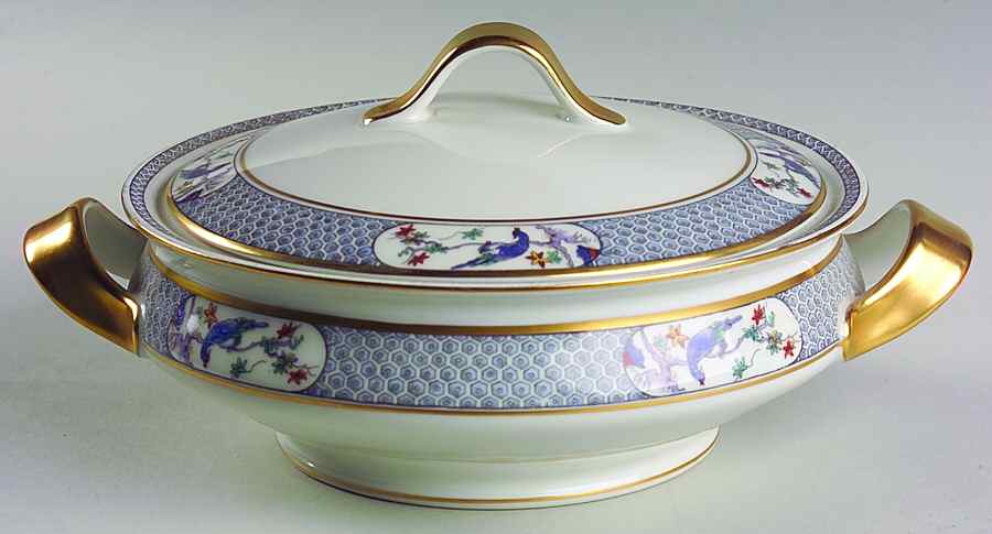 Montmery (Birds) Round Covered Vegetable by Haviland-1