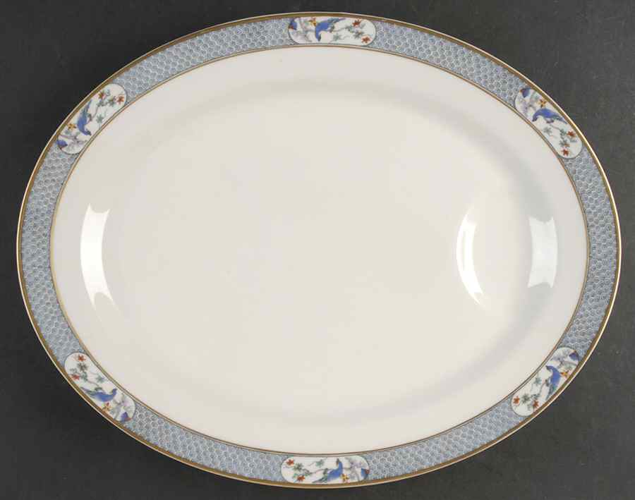 Montmery (Birds) 15" Oval Serving Platter by Haviland-1