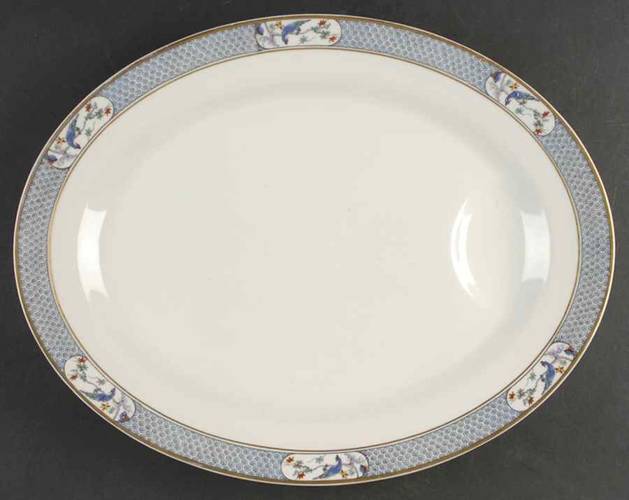 Montmery (Birds) 16" Oval Serving Platter by Haviland-1