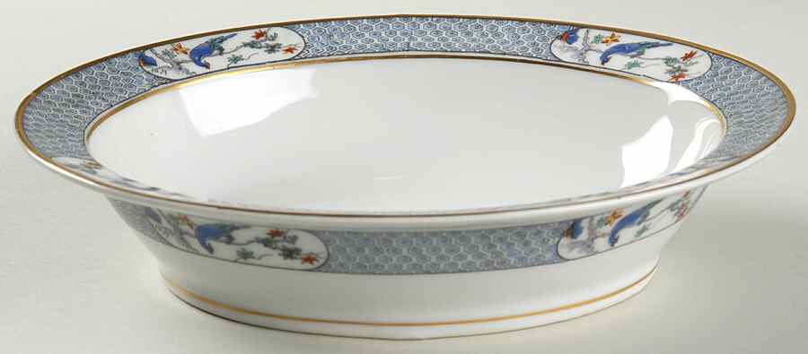 Montmery (Birds) 9" Oval Vegetable Bowl by Haviland-1