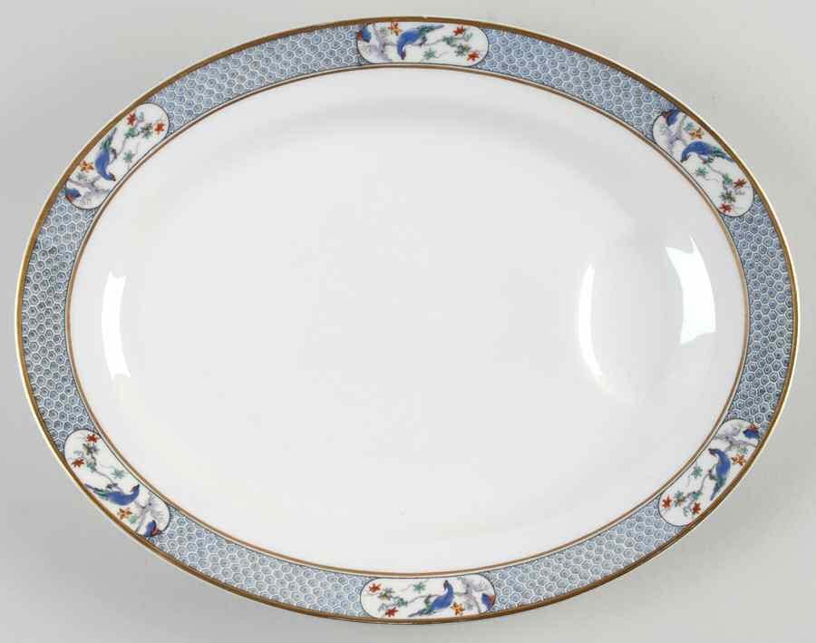 Montmery (Birds) 13" Oval Serving Platter by Haviland-1