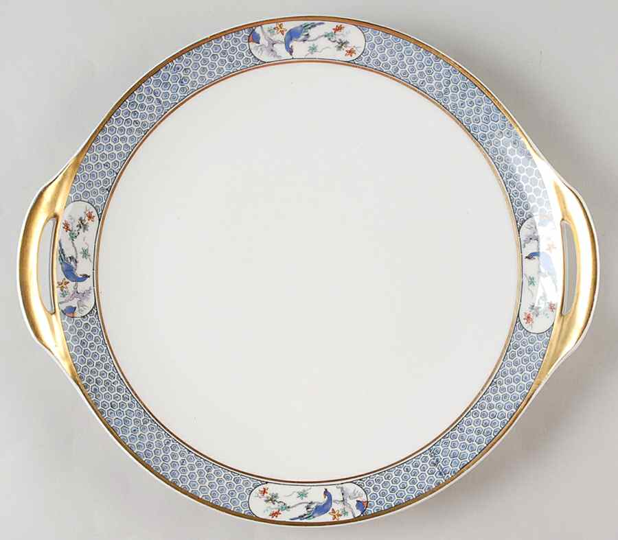 Montmery (Birds) Handled Cake Plate by Haviland-1