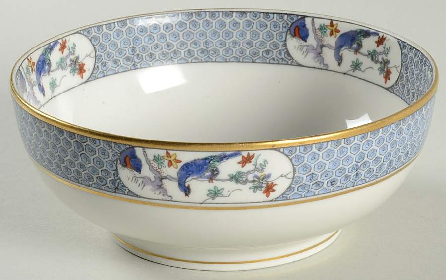 Montmery (Birds) Cranberry Bowl by Haviland-1