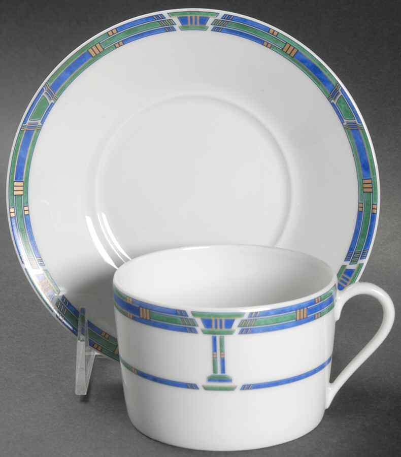 Monceau Flat Cup & Saucer Set by Haviland-1