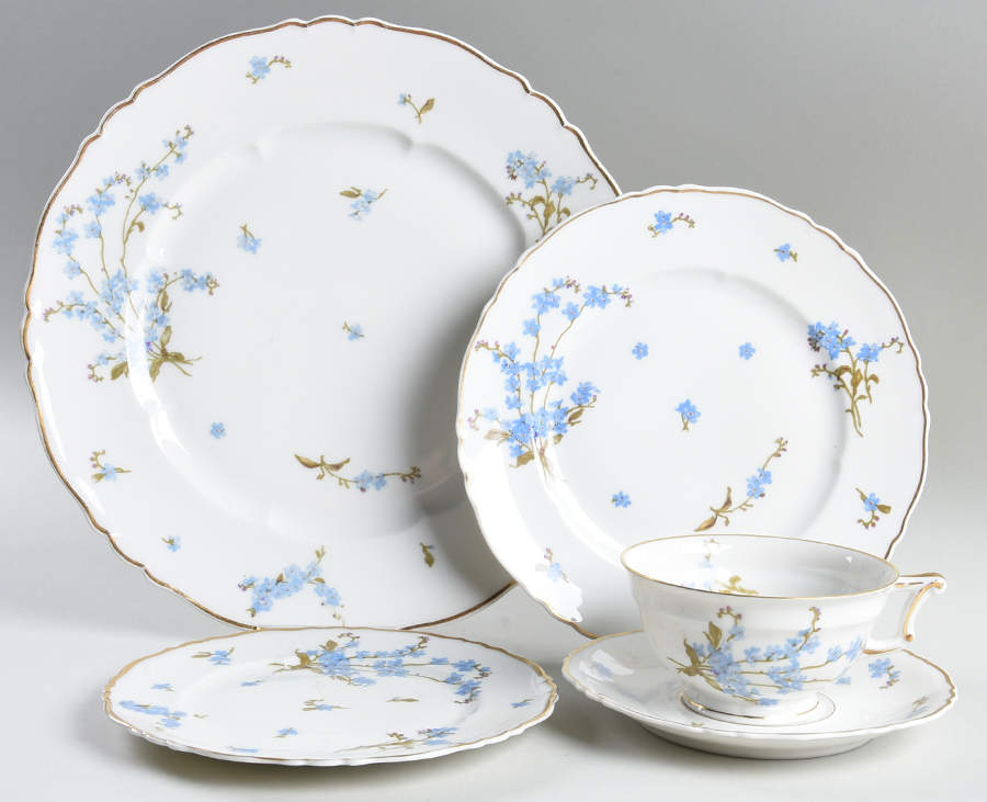 Montmery (Forget Me Nots) 5 Piece Place Setting by Haviland-1