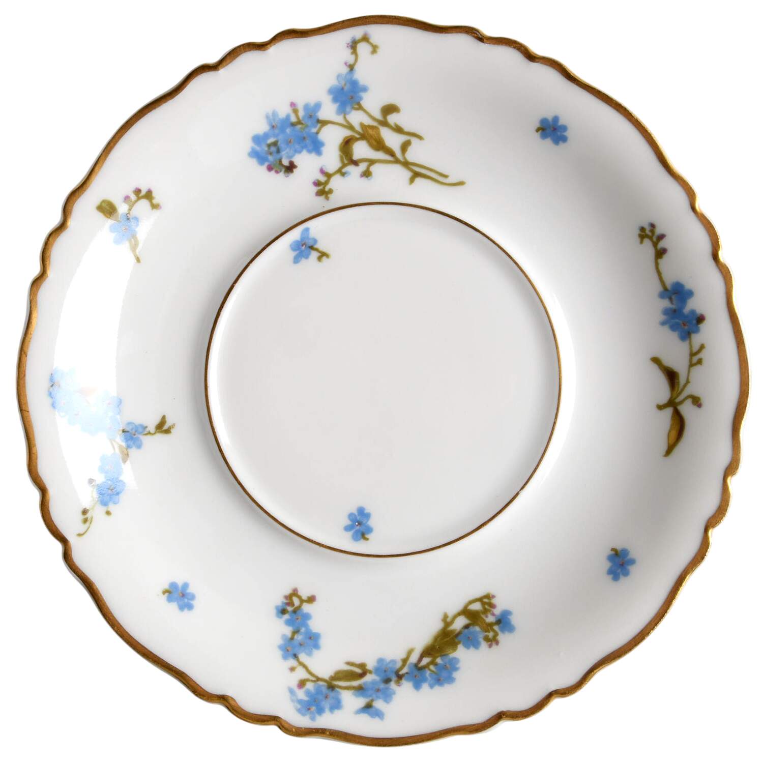 Montmery (Forget Me Nots) Saucer for Cream Soup Bowl by Haviland-1