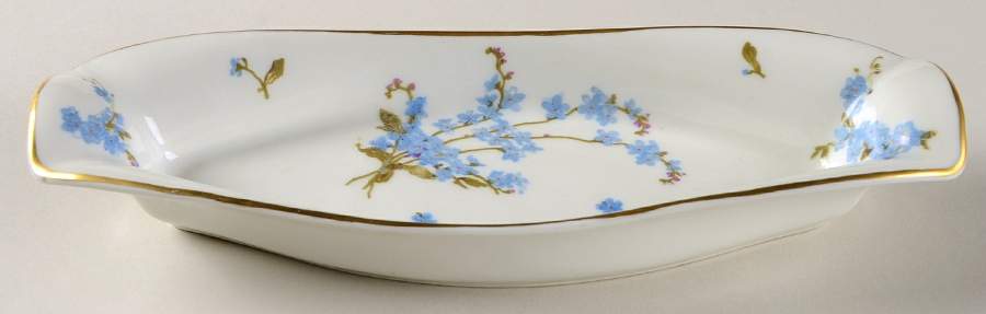 Montmery (Forget Me Nots) Pickle Dish by Haviland-1