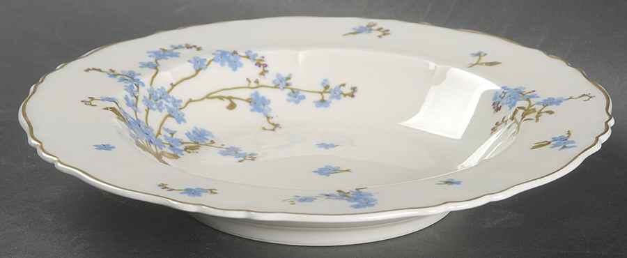 Montmery (Forget Me Nots) Rim Soup Bowl by Haviland-1