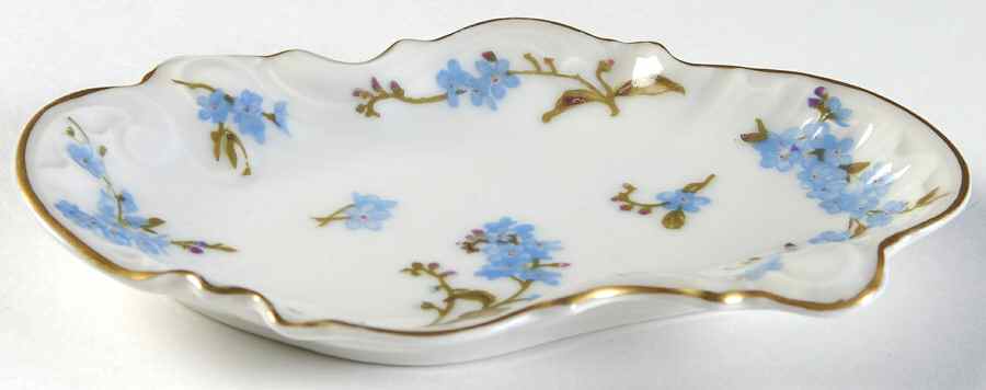 Montmery (Forget Me Nots) Silver Tray by Haviland-1