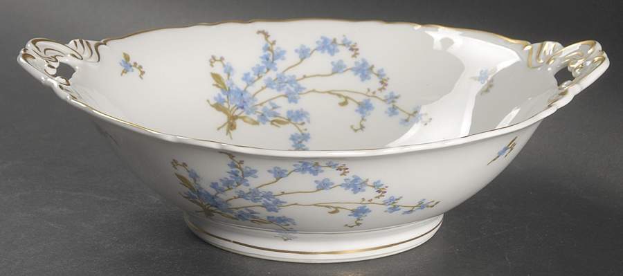 Montmery (Forget Me Nots) 10" Round Vegetable Bowl by Haviland-1