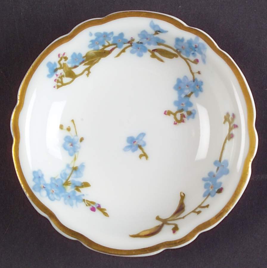 Montmery (Forget Me Nots) Butter Pat by Haviland-1