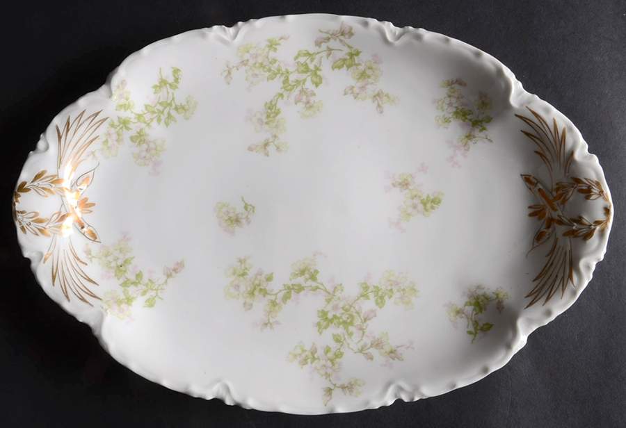 Montebello 11" Oval Serving Platter by Haviland-1
