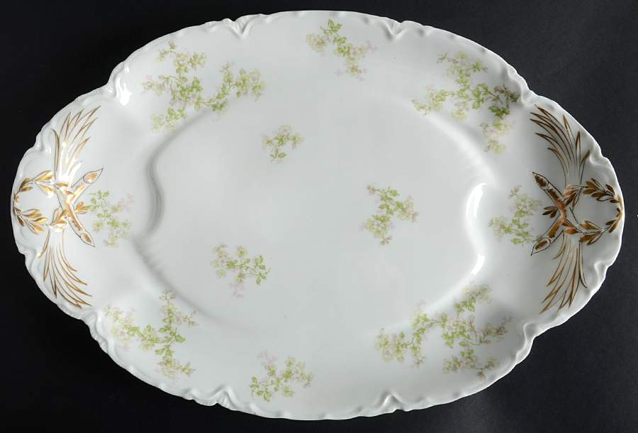Montebello 17" Oval Platter with Well by Haviland-1