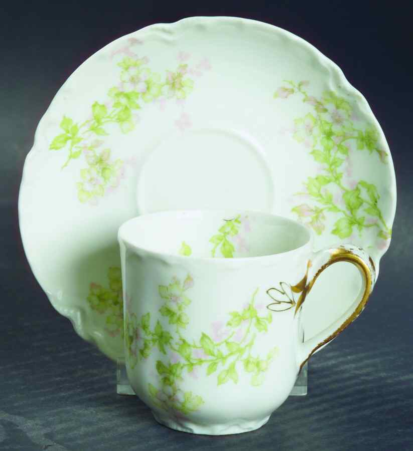 Montebello Flat Demitasse Cup & Saucer Set by Haviland-1