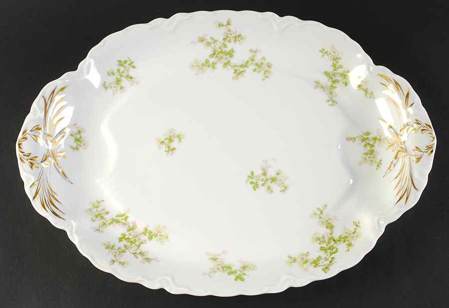 Montebello 18" Oval Serving Platter with Well by Haviland-1