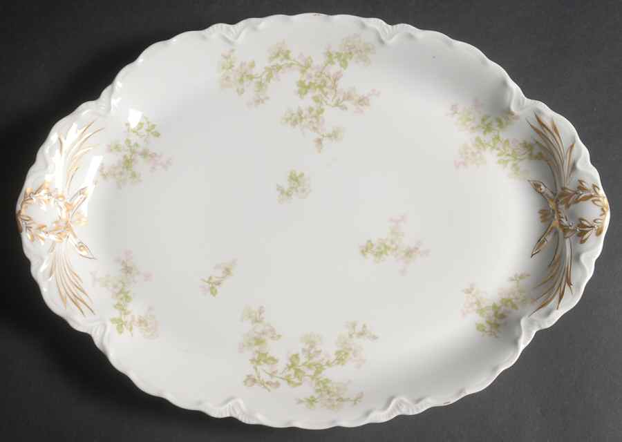 Montebello 13" Oval Serving Platter by Haviland-1