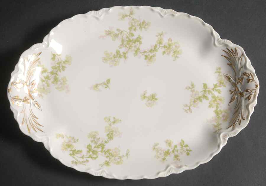 Montebello 11" Oval Serving Platter by Haviland-1