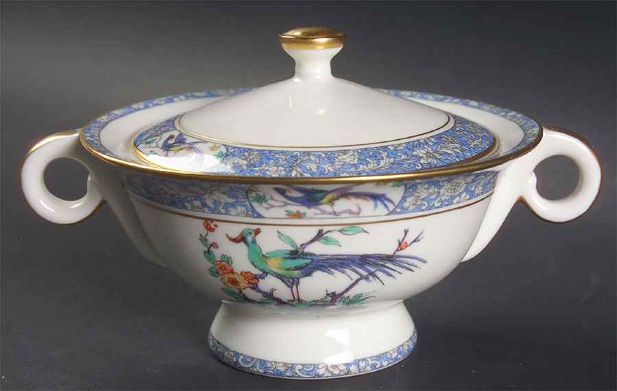 Monterey (New York) Sugar Bowl & Lid by Haviland-1