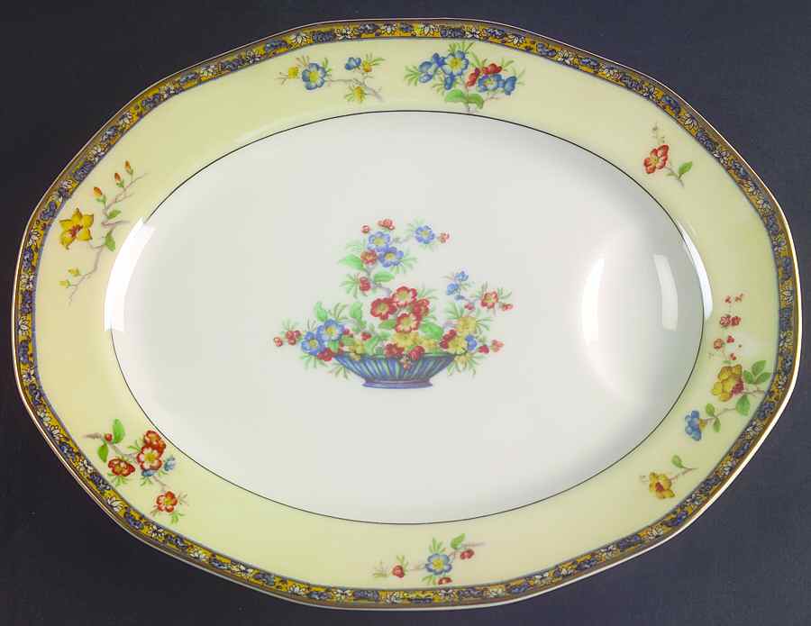 Montreux 11" Oval Serving Platter by Haviland-1