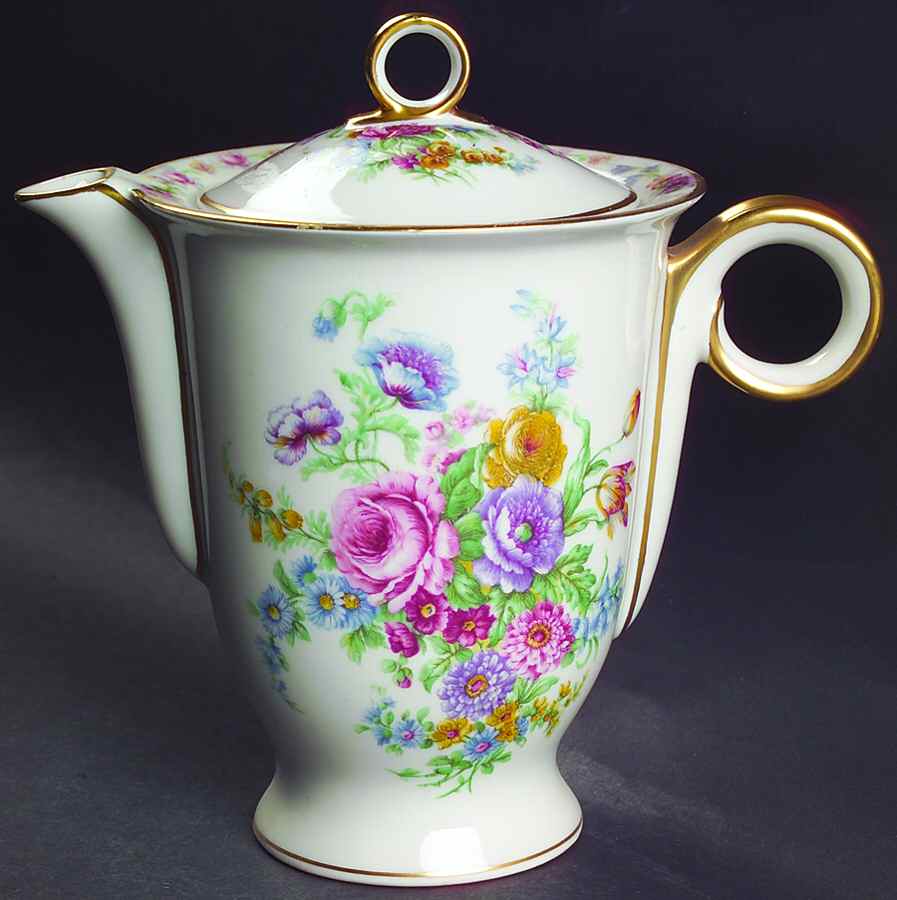 Montrose (White Background) Coffee Pot & Lid by Haviland-1